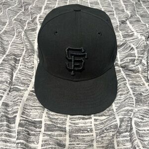 SF Black Baseball Cap